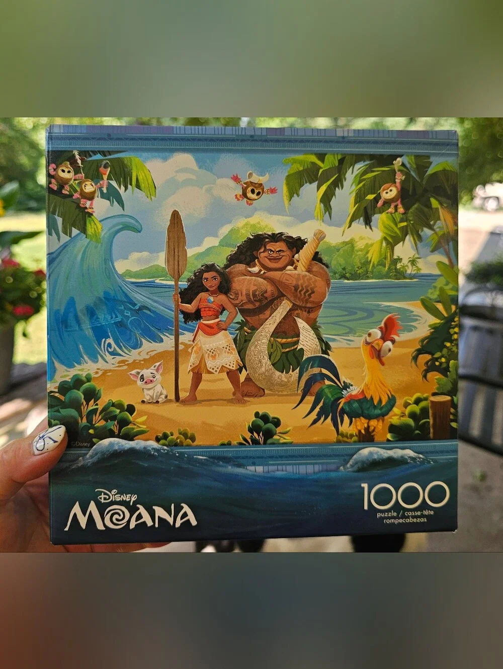 Disney Moana 1000-Piece Puzzle - Blue, Green, Brown, Yellow